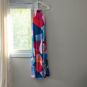 Colorful Geometric Maxi Dress